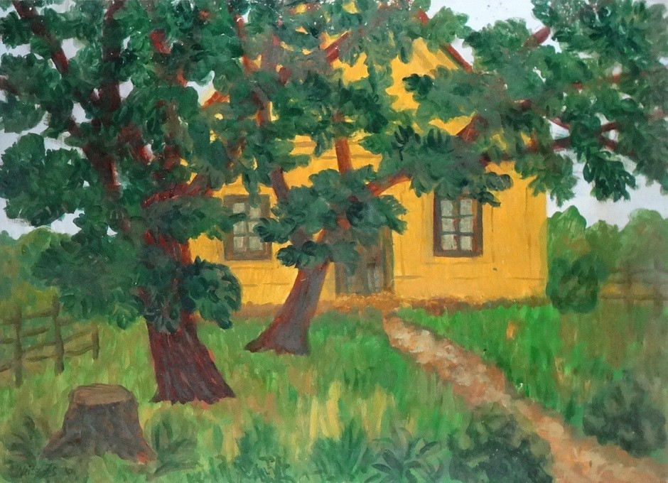 Weisz Zsuzsanna (1925 - 2017): Öreg présház, 1980