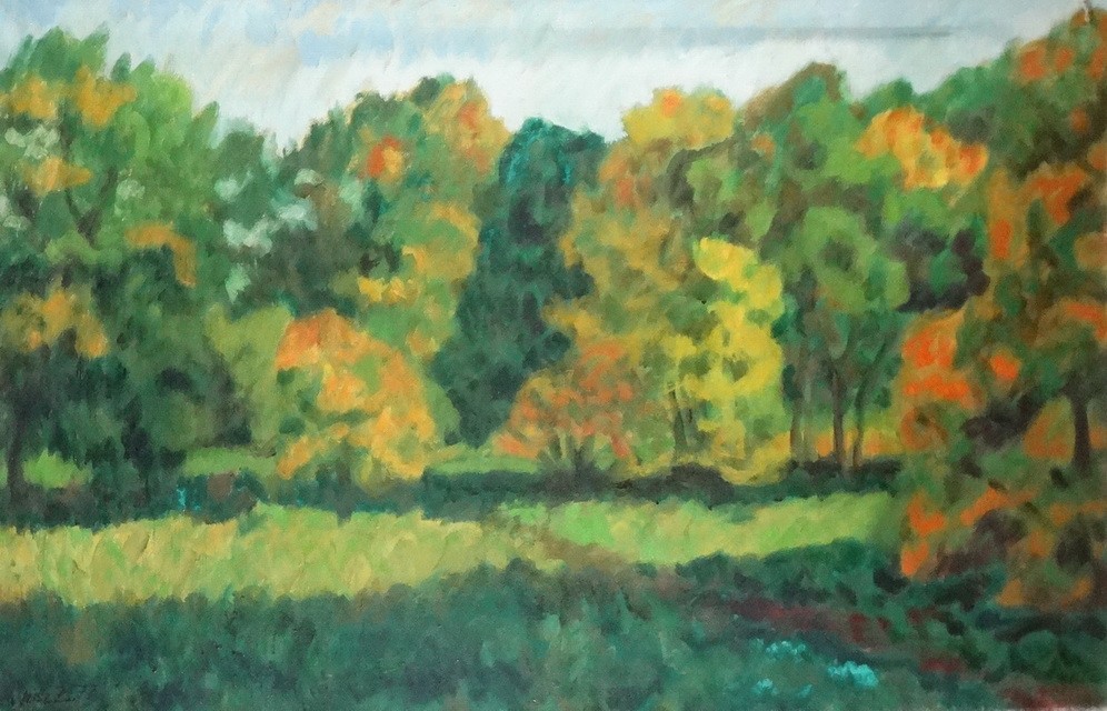 Weisz Zsuzsanna (1925 - 2017): Parkban, 1977