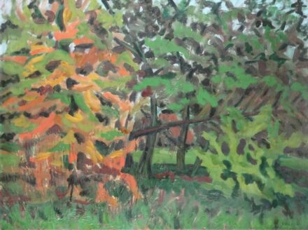 Weisz Zsuzsanna (1925 - 2017): Őszi kert, 1988