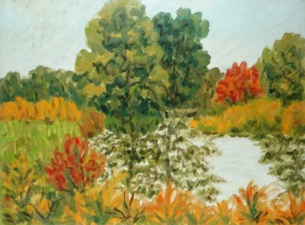 Weisz Zsuzsanna (1925 - 2017): Őszi kép, 1980