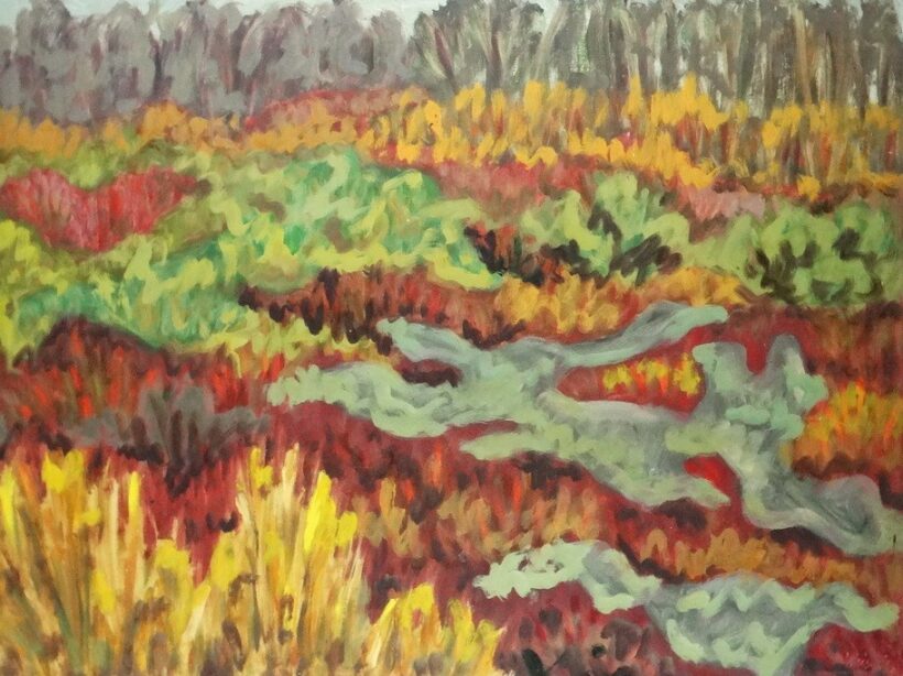 Weisz Zsuzsanna (1925 - 2017): Őszi növényzet, 1972, 1977
