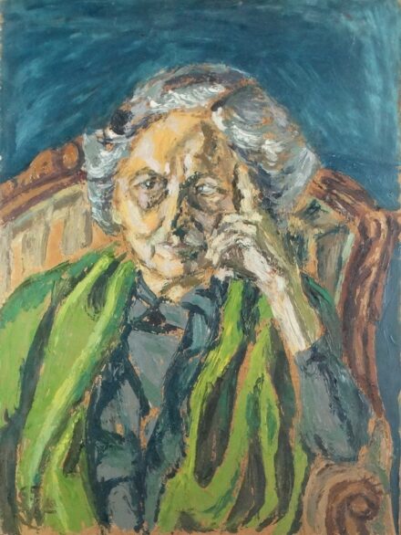 Weisz Zsuzsanna (1925 - 2017): Női arckép, 1965