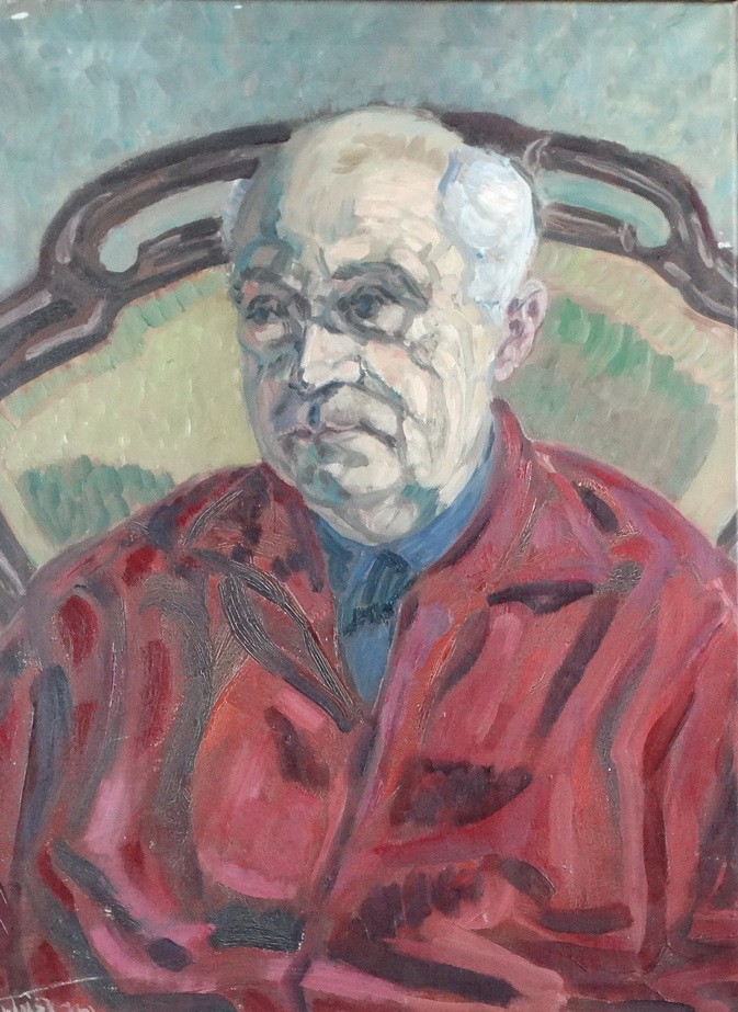 Weisz Zsuzsanna (1925 - 2017): Frisch László arcképe, 1969