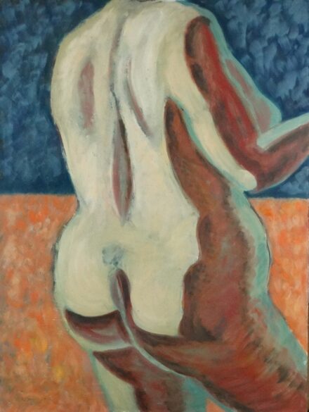 Weisz Zsuzsanna (1925 - 2017): Akt hátulról, 1973