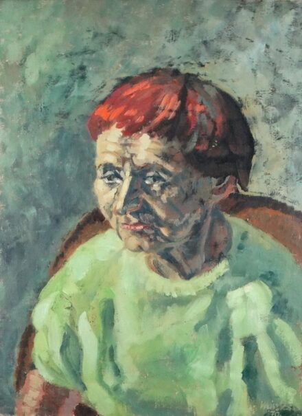 Weisz Zsuzsanna (1925 - 2017): Frisch Anna arcképe, 1970
