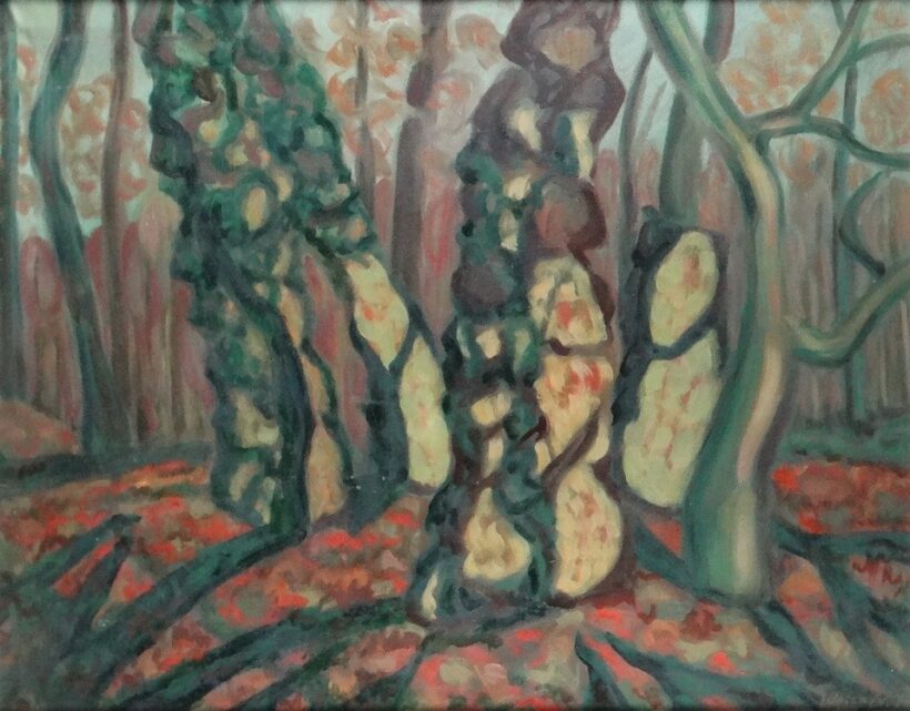 Weisz Zsuzsanna (1925 - 2017): Göcsörtös fák, 1974