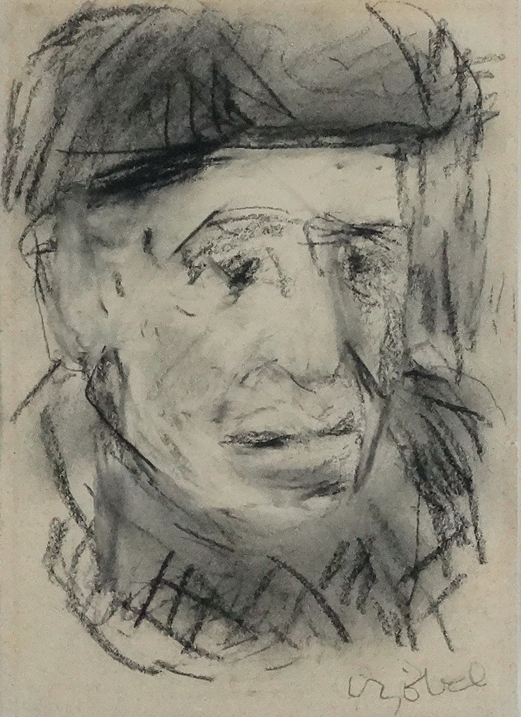 Czóbel Béla (1883 - 1976): Önarckép, 1970-es évek