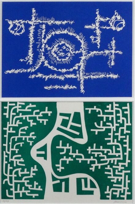 Marosán Gyula (1915 - 1996): Két kompozíció, Pollock Gallery, Toronto, 1967