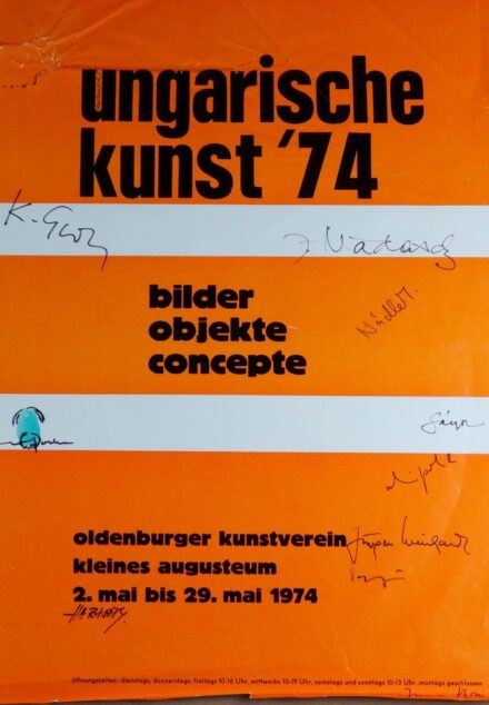 Ungarische kunst, 1974 - plakát: Maurer, Nádler, Haraszty, Gádor…