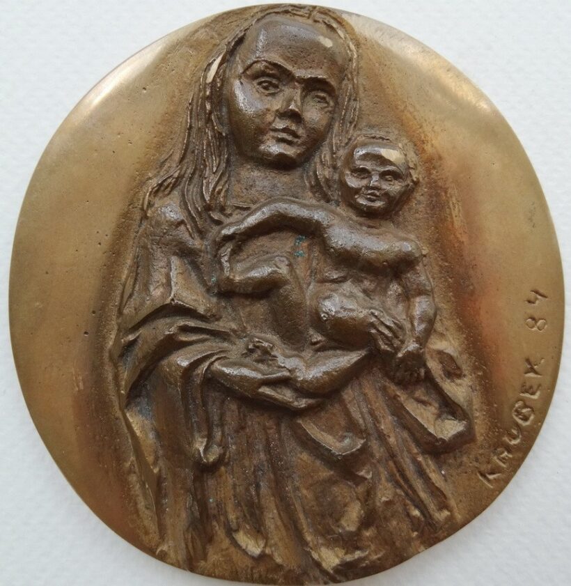 Kaubek Péter (1942): Madonna a gyermekkel, 1984