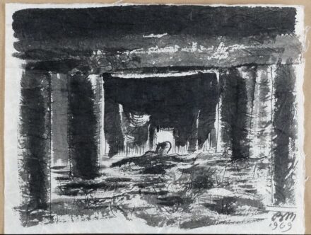 Borsos Miklós (1906 - 1990): Jelenet, 1969