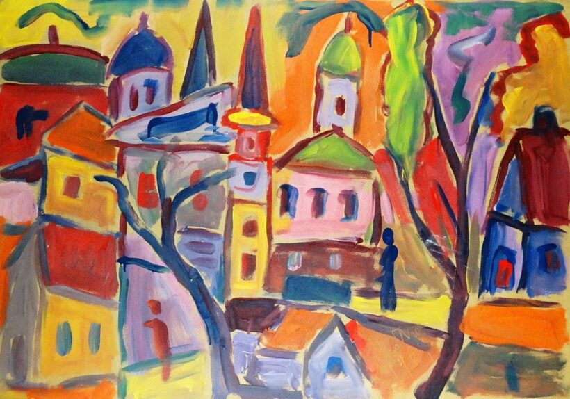 Csepeli Németh Miklós (1934 - 2012): Város, 1967