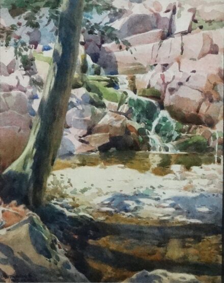 Gy.Takách Béla (1874-1947): Vízesés, 1971