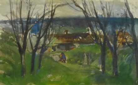 Kokas Ignác (1926-2009): Váli tájkép, 1960