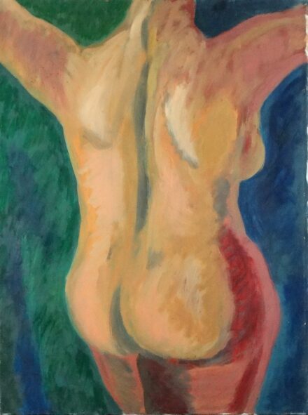 Weisz Zsuzsanna (1925 - 2017): Hát akt, 1973