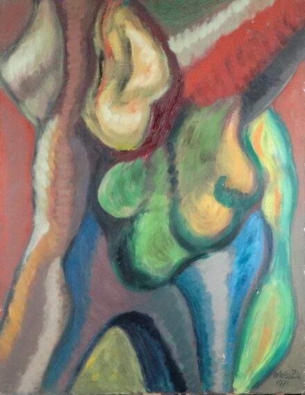 Weisz Zsuzsanna (1925 - 2017): Fakompositio 8, 1971
