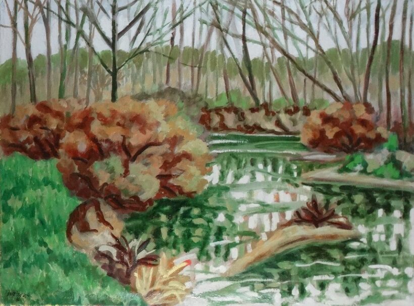 Weisz Zsuzsanna (1925 - 2017): Nyári erdő, 1986