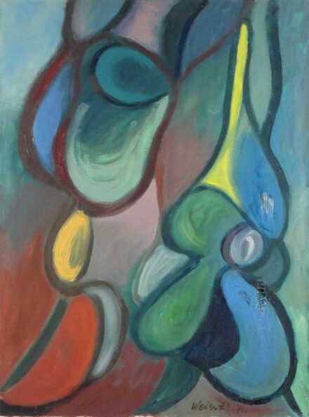 Weisz Zsuzsanna (1925 - 2017): Fakompositió 5., 1971.