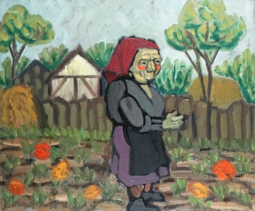 Weisz Zsuzsanna (1925 - 2017): Zsennyei parasztasszony, 1969.