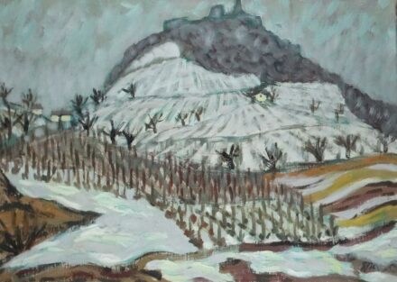 Weisz Zsuzsanna (1925 - 2017): Téli Szigliget, 1970.
