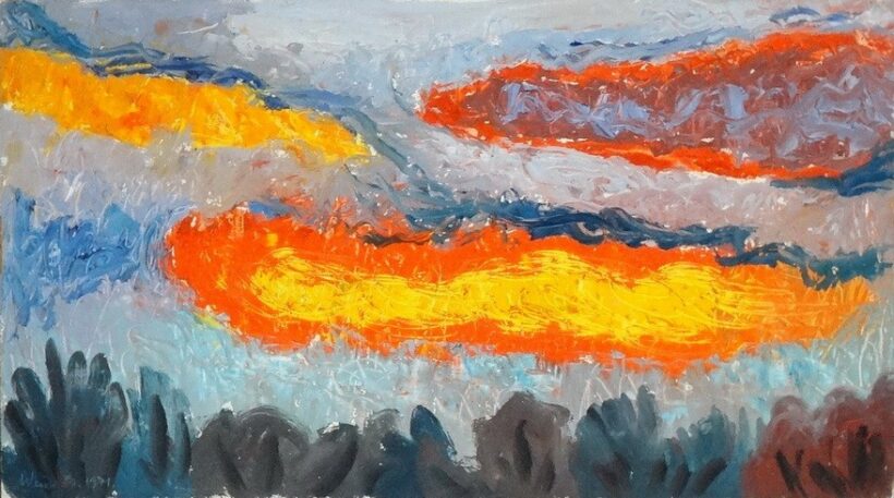 Weisz Zsuzsanna (1925 - 2017): Égtanulmányok, 1977.