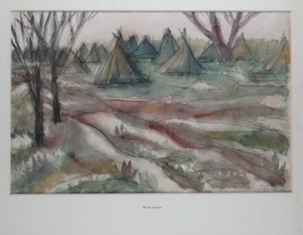 Weisz Zsuzsanna (1925 - 2017): Nádkúpok, Szigliget, 1972.