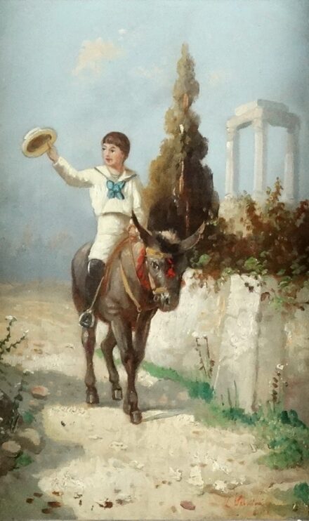 Gino Severini ?: Öszvérháton 19.sz.