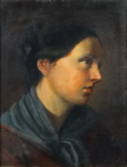 Kernstok József (1841 - 1916): Női portré 1862.