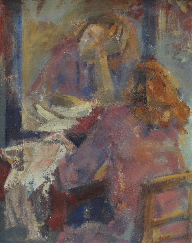 Albrecht Júlia (1948): Tükör elött 1973.