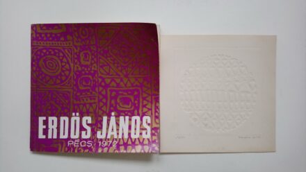 Erdős János (1938): Dombornyomás 1/277 (enyhén sérült) + kiállítási katalógus