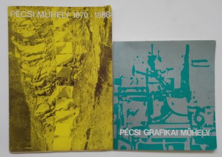 Pécsi Grafikai Műhely, 1974, 1980: 2db kiállítási katalógus