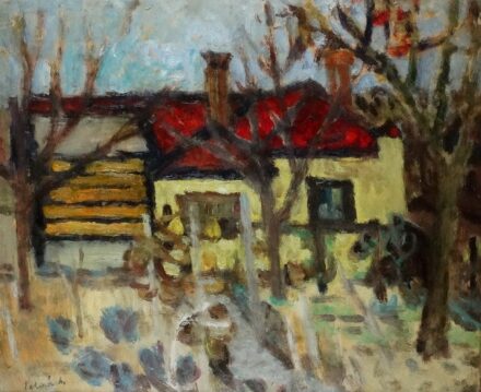 Schéner Mihály (1923 - 2009): Zsennyei házak 1951.