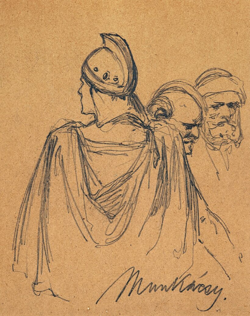 Munkácsy Mihály (1844-1900): Tanulmány a Krisztus Pilátus előtt c. képhez