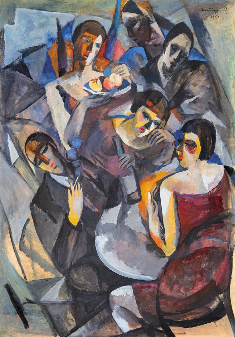 Schönberger Armand (1885-1974): Társaság, 1928-1929