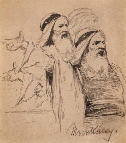 Munkácsy Mihály (1844-1900): Tanulmány a Krisztus Pilátus előtt c. képhez