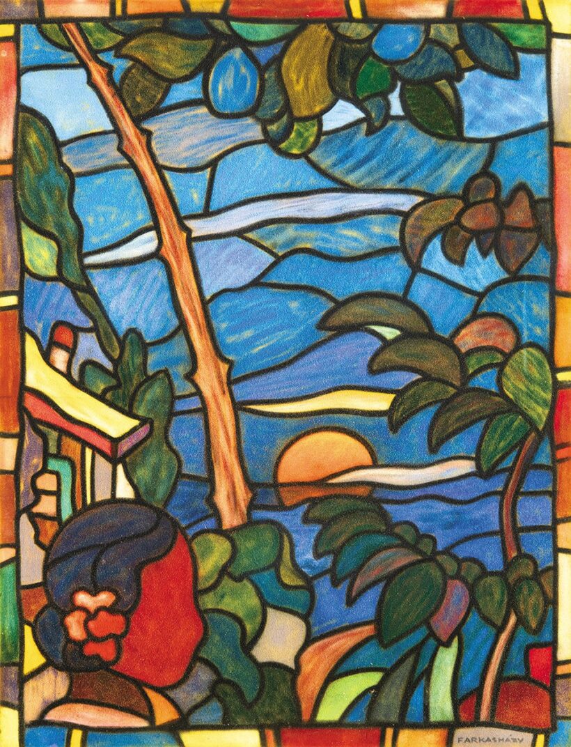 Farkasházy Miklós (1895-1964): Lenyugvó nap, 1943 körül