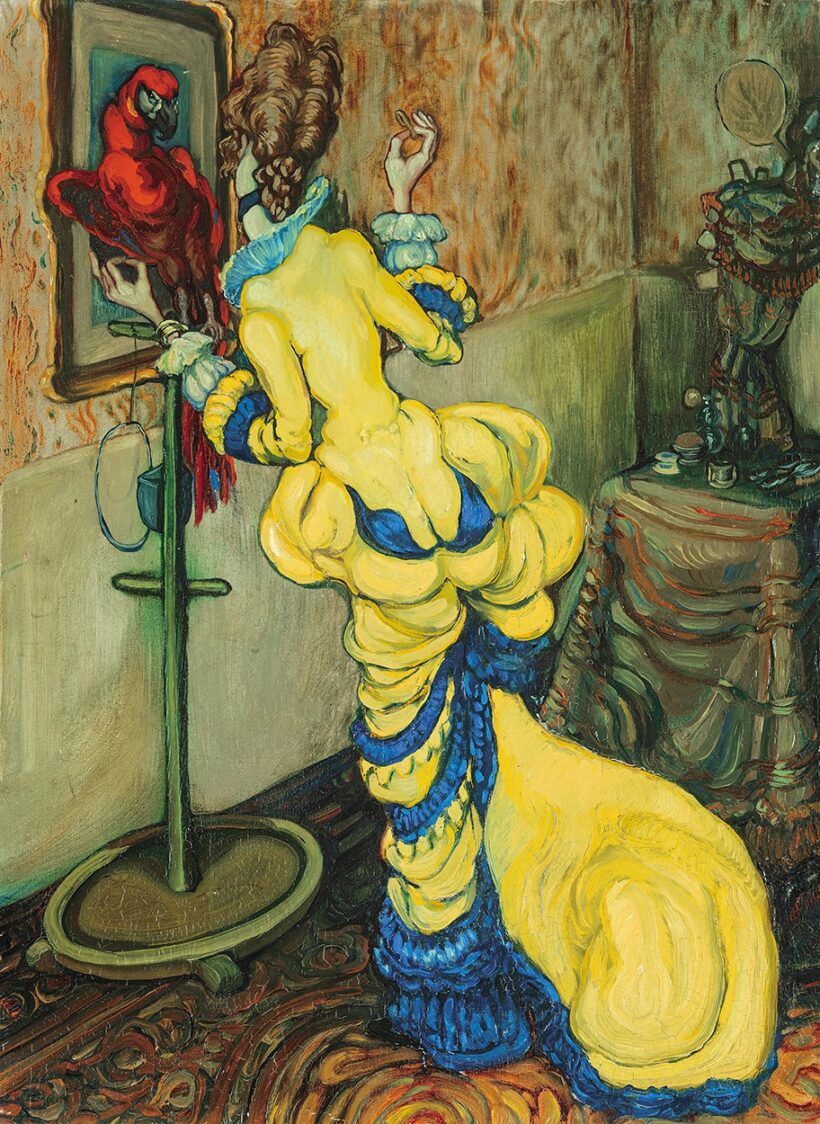 Batthyány Gyula (1887-1959): Hölgy papagájjal, 1920 körül