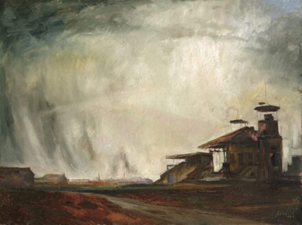 Szőnyi István (1894-1960): Lóversenytér, 1920