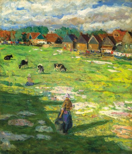 Perlmutter Izsák: Holland táj, 1901