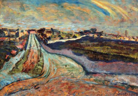 Scheiber Hugó (1873-1950): Város szélén, 1920 körül