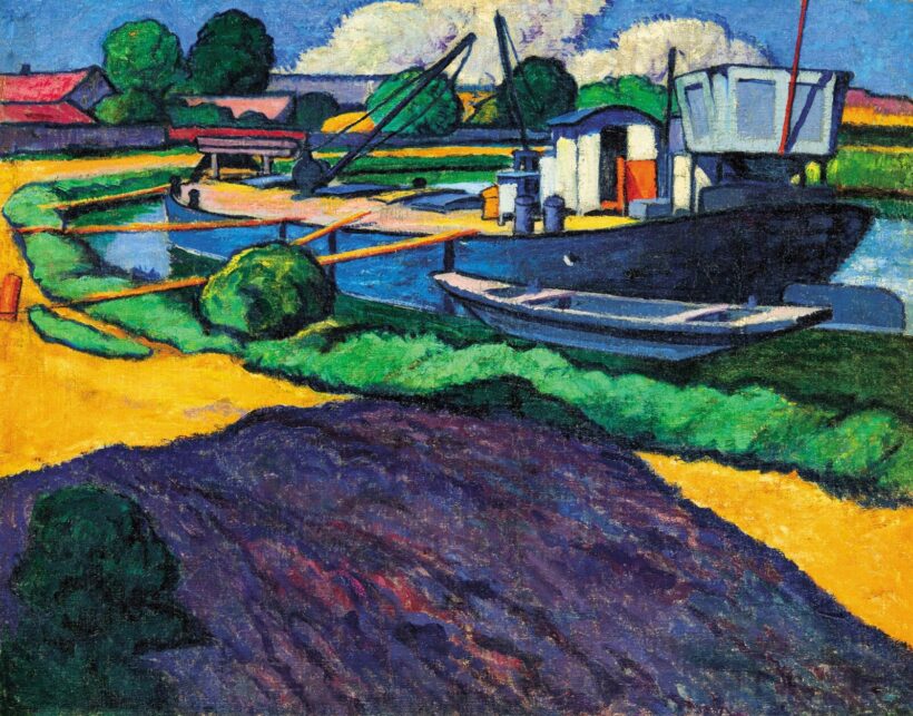 Pechán József (1875-1922): Kikötő, (Bácspalánka), 1910 körül