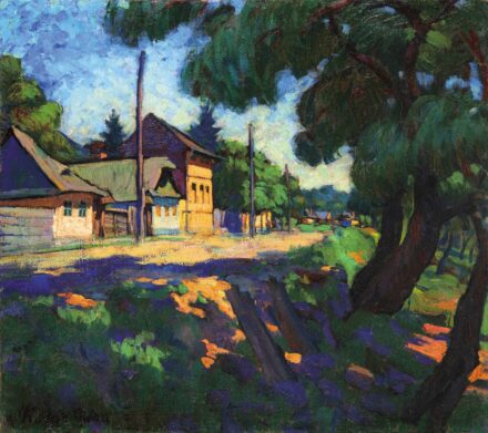 Kádár Géza (1876-1952): Nagybányai házak, 1913