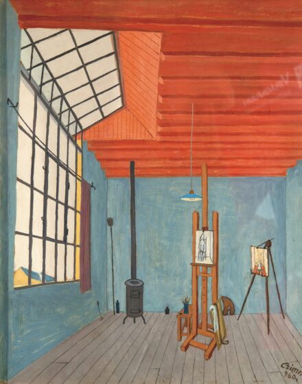 Czimra Gyula (1901-1966): Barbizoni műterem, 1960