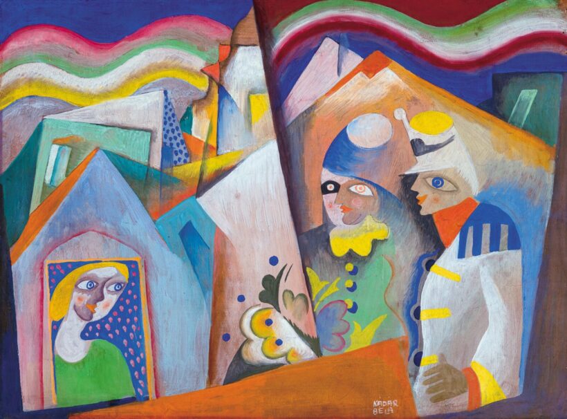 Kádár Béla (1877-1956): Háztűznéző, 1925