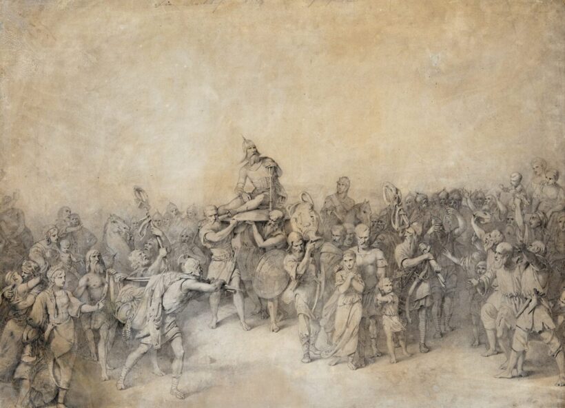 Zichy Mihály (1827-1906): Oleg visszatérése Görögországból, 1850-es évek eleje