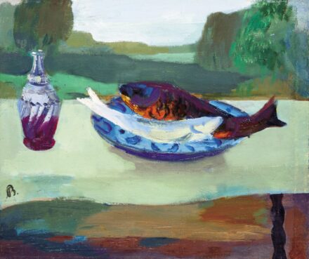 Bernáth Aurél (1895-1982): Halas csendélet, 1963