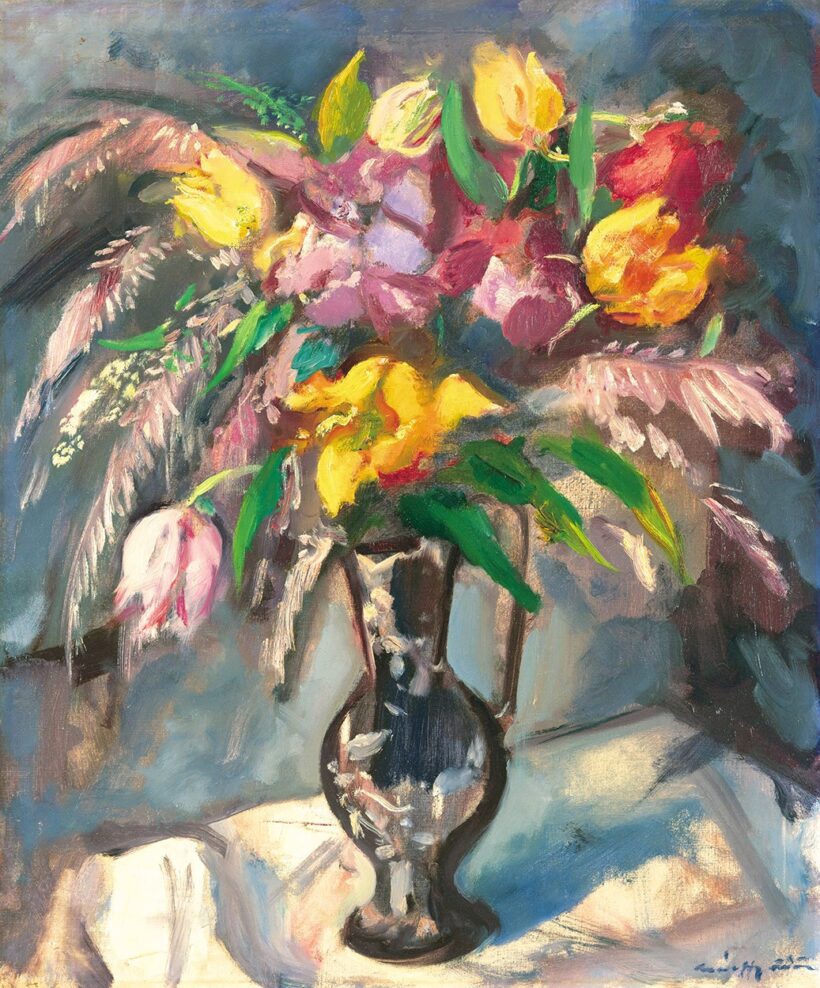 Márffy Ödön (1878-1959): Tulipános csendélet