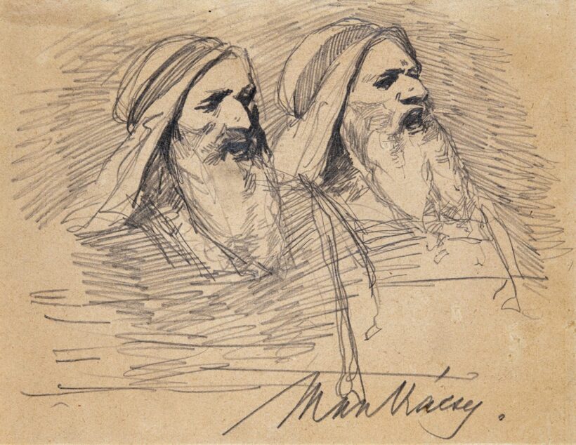 Munkácsy Mihály (1844-1900): Tanulmány a Krisztus Pilátus előtt c. képhez