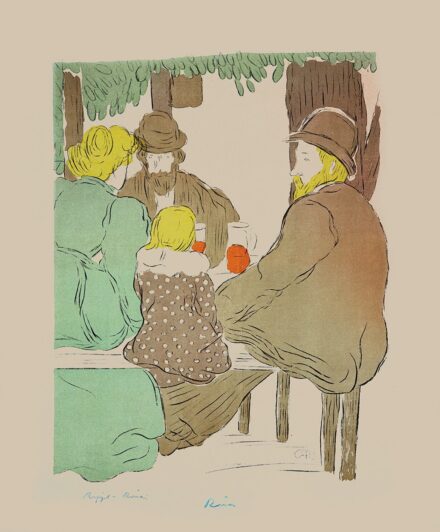 Rippl-Rónai József (1861-1927): Lugasban (Iparos család vasárnap), 1896