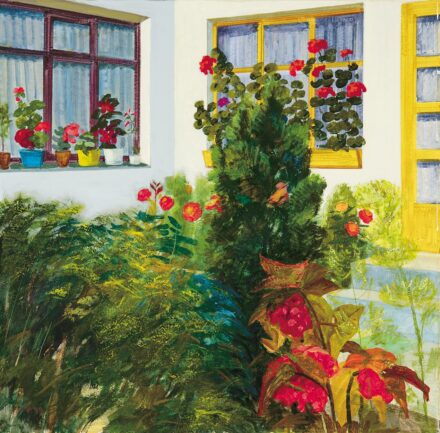 Veres Péter (1943-2004): Udvarom virágai II., 1999